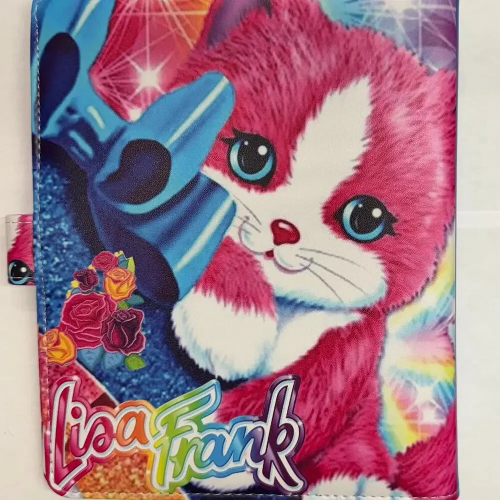 Lisa Frank Cat A5 Binder with printed paper